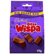 Image of Cadbury Bitsa Wispa 175G (Pack Of 2)- Perfect For Sharing I Free Delivery
