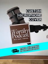 Image of RODE PodMic Logo Cover Personalized Microphone Flag/Badge nut mount RØDE