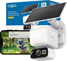 Image of Tapo TP-Link C615F Solar-Powered Floodlight Pan & Tilt Security Camera Kit - New