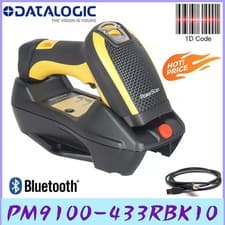 Image of Datalogic PM9100-433RBK10 PowerScan PM9100 1D Wireless IP65 Barcode Scanner Kit