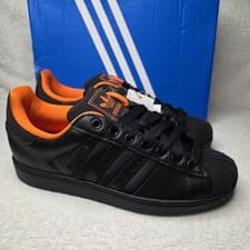 Image of ADIDAS Superstar II UK 8 Rare colour - Black Orange #6351