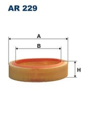 Image of FILTRON AR 229 Air Filter for ,ARO,DACIA,RENAULT