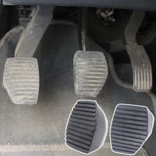 Image of Clutch Brake Rubber Pedal Foot Pad Cover Replacement 213026 450417 For Peugeot