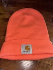Image of Unisex Carhartt Beanie Pink Winter Hat Cap Cuffed A18