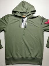 Image of ALPHA INDUSTRIES Mens Size S Cotton Blend 1959 X-Fit Hoodie (NEW) Green Pull Tag