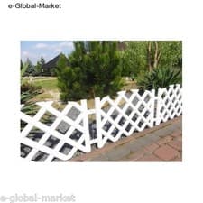 Image of Garden Fence Lawn Edging Plastic Picket 3.5m Fencing 5 Panels White Flexible 