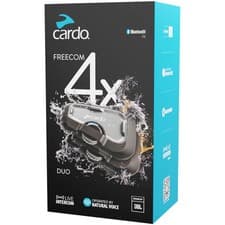 Image of Cardo Freecom 4X Motorbike Bluetooth Intercommunication System Black - Duo Pack