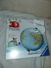 Image of Ravensburger 12436 World on a V-Stand 540 Piece 3D Globe Jigsaw Puzzle-Sealed