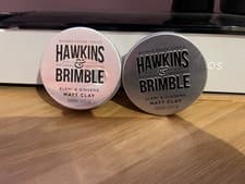 Image of Hawkins & Brimble Matt Clay 100ml/3.4 fl oz - Non Greasy Matte Hair Styling x2 