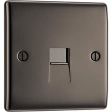Image of BG Nexus Metal Black Nickel Telephone Master Socket 1 Gang BT Main Point