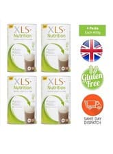 Image of XLS Nutrition Healthy 4 Pack Weight Loss Shake Chocolate Flavour Sport & Fitness