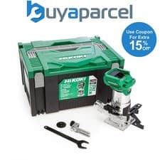 Image of HiKOKI M1808DAJ2Z 18V Brushless 1/4" Laminate Router Trimmer Bare Unit in Case