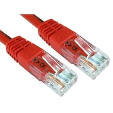 Image of Cables Direct ERT-610 10m CAT6 RJ45 Ethernet Patch Cable UTP Black / Red / Green