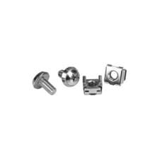 Image of StarTech M6 Rack Screws and M6 Cage Nuts - 20 Pack CABSCRWM620
