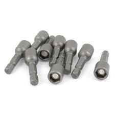 Image of Magnetic Nut Setter 10pcs Socket Adapter Hex Drill Bit Set 8mm 5/16" Hot Sale