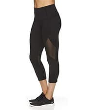 Image of Reebok Womens Highrise Capri Compression Athletic Pants
