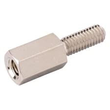 Image of R-TECH Hex Threaded M-F Spacer Brass 5mm A/F M3 8mm - Pack Of 25