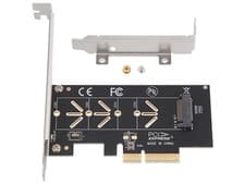 Image of M.2 NVMe to PCIe 4.0 x4 Adapter Card 2230 2242 2260 2280 22110 Low Profile UK