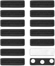 Image of ® 12 Pack Magnetic Name Badge, Magnetic Name Tag Holder with Adhesive For