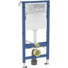 Image of Geberit 1120mm Duofix Wall Hung Frame Flush Plate Alpha Dual Concealed Cistern