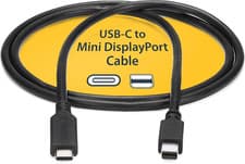 Image of Startech.Com 6Ft / 2M USB-C to Mini Displayport Cable - 4K 60Hz - Black - USB 3.