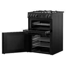 Image of Belling BEL FSA VISION 60DF BLK 60cm Freestanding Dual Fuel Cooker 12047 – BLACK