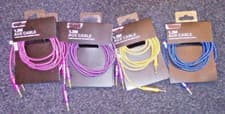 Image of 3.5mm Stereo Mini Jack Aux Lead Braided Cable, 1.2m - CHOOSE FROM 4 COLOURS