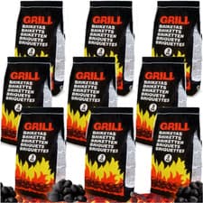 Image of 27kg BBQ Charcoal Briquettes 9Pcs Long Lasting Burn Time Easy To Light Coal