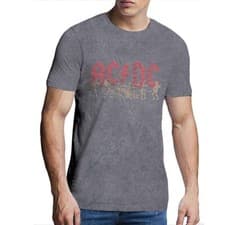 Image of AC/DC 'Vintage Silhouettes' Charcoal Grey T shirt - NEW