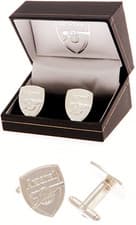 Image of ARSENAL FC SILVER PLATED CREST - MENS EXECUTIVE SHIRT CUFFLINKS AFC