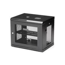 Image of StarTech 2-Post 9U Wall Mount Network Cabinet with 1U Shelf 19inch Wall-Mount...