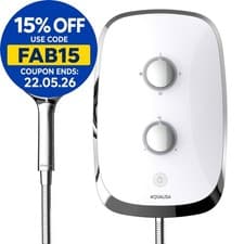 Image of Aqualisa eMotion 10.5kW Electric Shower - Arctic White MOWC105