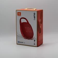 Image of Genuine JBL Clip 5 Portable Bluetooth Speaker – Waterproof | Dustproof (Red)