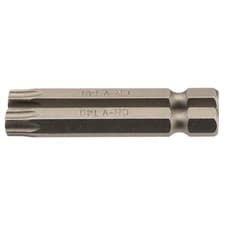 Image of Draper T40 Torx Star Screwdriver Bit 1/4" Hex 50mm Long (Pack of 2) 66624