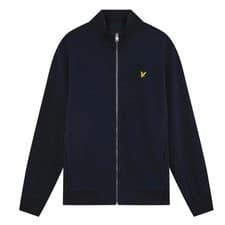 Image of Lyle & Scott Pique Track Top Jacket Dark Navy