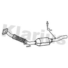 Image of Catalytic Converter Type Approved 321936 Klarius 1J0254508GX 1J0254503X