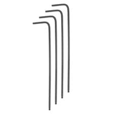 Image of 4pcs Ball End Hex Key Wrench 1/16" L-Shape Long Arm Hexagon SAE Wrenches Black