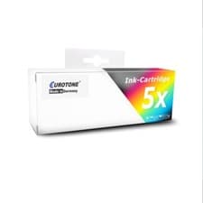 Image of 5X Eurotone Cartridge For HP OfficeJet 6100 E-Printer 7612 Wide Format