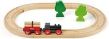 Image of BRIO Classic Little Forest Railway Train Set for Kids Age 2 Years Up