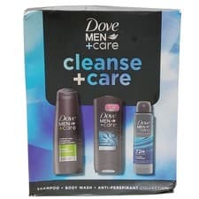 Image of Dove Men+ Care Shampoo / Body Wash / Deo Gift Set