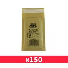 Image of Jiffy Gold Bubble Padded Envelope Mailing Bag - Airkraft Size 000