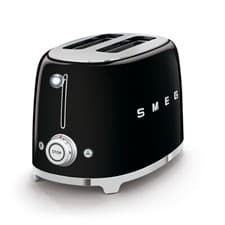 Image of SMEG 50's Retro Style 2 Slice Toaster - Black (TSF01BLUK)