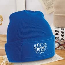 Image of Lets Get Cozy Beanie Hygge Lifestyle Birthday Gift For Him And Her