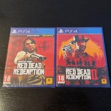 Image of Red Dead Redemption 1 and 2 PS4 games bundle BOTH brand new sealed FREE POST
