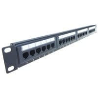 Image of Connekt Gear 24 Port Patch Panel Cat5e IDC Punch Down 19 inch 90-0060