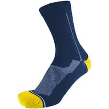 Image of 1000 Mile All Terrain Repreve Sock Mens Double Layer Hiking Navy/Yellow