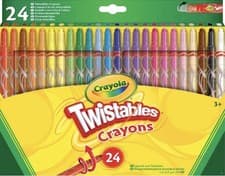 Image of CRAYOLA Twistables Colouring Crayons Set – 24 Assorted Colours, Twist to Use