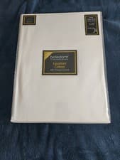 Image of Egyptian Cotton Fitted Sheet 400 Thread Count, 46cm Deep, Ivory