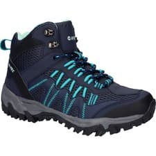 Image of Hi-Tec Jaguar Mid Polyester Women's Sky Captain/Navigate Hiking Boots