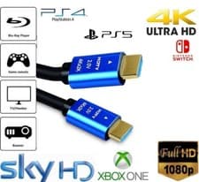 Image of PREMIUM ULTRAHD HDMI CABLE HIGH SPEED 4K 2160p 3D LEAD 0.5m/1m/2m/3m/4m/5m/10/15